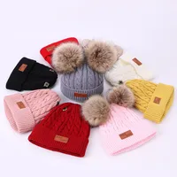 Children Unisex Simple Style Classic Style Twist Beanie Hat main image 1