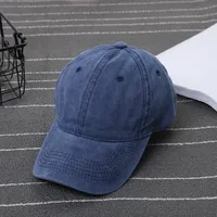 Washed Hat Distressed Baseball Cap Vintage Cap Men's Soft Top Light Plate Solid Color Hat Women's Outdoor Cowboy Hat sku image 1