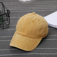 Washed Hat Distressed Baseball Cap Vintage Cap Men's Soft Top Light Plate Solid Color Hat Women's Outdoor Cowboy Hat sku image 4