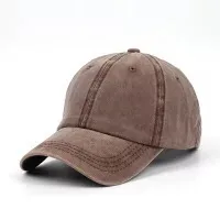 Washed Hat Distressed Baseball Cap Vintage Cap Men's Soft Top Light Plate Solid Color Hat Women's Outdoor Cowboy Hat sku image 10