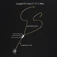 Simple Style Classic Style Letter 201 Stainless Steel Imitation Pearl Copper Women's Pendant Necklace main image 2