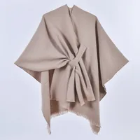 Women's Casual Color Block Imitation Cashmere Shawl sku image 13