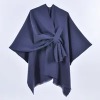 Women's Casual Color Block Imitation Cashmere Shawl sku image 26