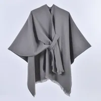 Women's Casual Color Block Imitation Cashmere Shawl sku image 12