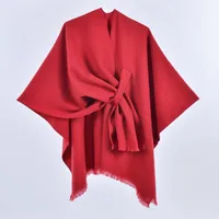 Women's Casual Color Block Imitation Cashmere Shawl sku image 16