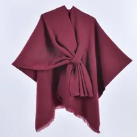 Women's Casual Color Block Imitation Cashmere Shawl sku image 10