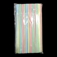 In Stock Wholesale Disposable Plastic Straw Soybean Milk Beverage Thin Straw Black Elbow Independent Packaging 100 Pcs sku image 6