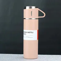 A Cup Of Three Lid New Stainless Steel Thermos Cup Gift Box Set 500ml Men's Business Tea Gift Cup Logo Printing sku image 3