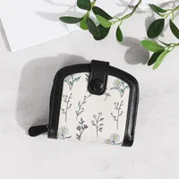 Women's Printing Flower Pu Leather Zipper Buckle Wallets sku image 2