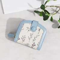 Women's Printing Flower Pu Leather Zipper Buckle Wallets sku image 1