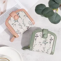 Women's Printing Flower Pu Leather Zipper Buckle Wallets main image 1