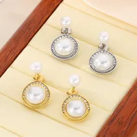 1 Pair Vintage Style Simple Style Geometric 304 Stainless Steel 18K Gold Plated Drop Earrings main image 3