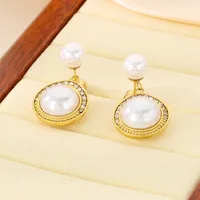 1 Pair Vintage Style Simple Style Geometric 304 Stainless Steel 18K Gold Plated Drop Earrings main image 7