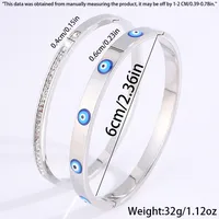 Casual Elegant Classic Style Eye 304 Stainless Steel Bangle In Bulk main image 2