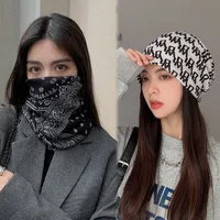 Cold-proof And Warm-keeping Neck Autumn And Winter Double-layer Large Cashmere Neck Set Twist Hat Multi-functional Pullover For Men And Women main image 1