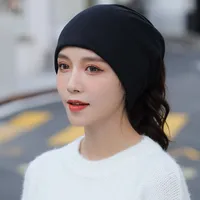 Cold-proof And Warm-keeping Neck Autumn And Winter Double-layer Large Cashmere Neck Set Twist Hat Multi-functional Pullover For Men And Women sku image 1