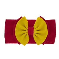 Fashion Children's Solid Color Double-layer Bowknot Hairband sku image 6