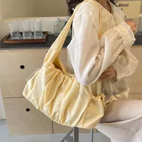 Women's Medium Canvas Solid Color Vintage Style Classic Style Square Zipper Shoulder Bag main image 4