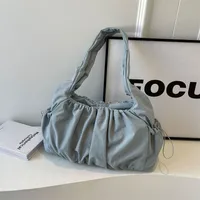 Women's Medium Canvas Solid Color Vintage Style Classic Style Square Zipper Shoulder Bag sku image 3