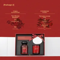 High-level Atmosphere Aromatherapy Candle Gift Box Suit Fragrance Gift Wedding Companion Gift For Girls Tanabata Gift sku image 1