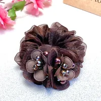 Clearance Middle-aged Mother's Hair Flower Head Rope 35 To 50 Years Old Tie Hair Tie Hair Ball Hair Coil High Elasticity sku image 1