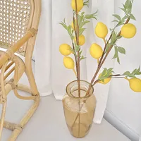 Artificial Flower 5 Fruit Lemon Fruit Tree Home Living Room Decoration Fake Flower Clothing Store Model Room Photo Props main image 3