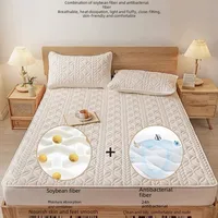 Class A Cotton Waterproof Bed Cover Single Mattress Protective Cover Summer Simmons Bedspread Diaphragm Pad Cotton Non-slip Bedspread- main image 2