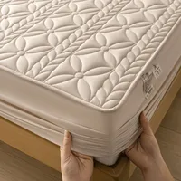 Class A Cotton Waterproof Bed Cover Single Mattress Protective Cover Summer Simmons Bedspread Diaphragm Pad Cotton Non-slip Bedspread- sku image 104