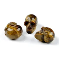 Vintage Style Funny Skull Natural Stone Ornaments Artificial Decorations main image 6
