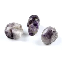 Vintage Style Funny Skull Natural Stone Ornaments Artificial Decorations main image 3