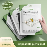 Disposable Picnic Mat Outdoor Moisture-proof Mat Single Double Waterproof Oil-proof Beach Mat Lawn Camping Tent Mat main image 1