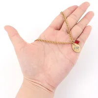Elegant Simple Style Classic Style Oval Flower 201 Stainless Steel 304 Stainless Steel Women's Pendant Necklace main image 3