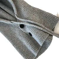 Balaclava Women's South Korea Winter Warm Hat Scarf Integrated Knitted Earflaps Woolen Cap High Sense main image 4