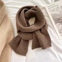 Knitted Scarf Pure Color All-Matching Autumn And Winter Warm Scarf Long Student Scarf Candy Color Bright Basic Korean Style sku image 7