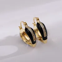 French Style Retro Elegant Fashion Dripping Ear Clip Women's Niche Design Simple Autumn And Winter Versatile High-Grade Earrings sku image 1