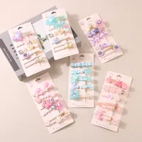 South Korea Hair Accessories Spring/Summer 5-Piece Hair Clip Cute Hairpin Duckbill Clip Hairpin Ins Side Clip Hot Sale Accessories main image 1
