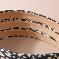 Guanyang Cross-Border Zebra Print Leopard Print Headband European And American Retro Sponge Face Washing Pressure Hairband Simple Fashion Headband Hair Accessories main image 4