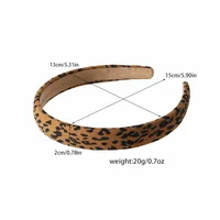 Guanyang Cross-Border Zebra Print Leopard Print Headband European And American Retro Sponge Face Washing Pressure Hairband Simple Fashion Headband Hair Accessories main image 2