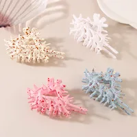 Cross-Border Hot Sale Hair Accessories New Conch Grip Special-Interest Design Advanced Sense Ins Updo Shark Clip Headdress Hairpin main image 2