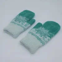 Rabbit Fur Gloves Korean Dongdaemun Winter Warm Women's Bag Finger Fleece-lined Thickened Multi-finger Solid Color Glove Bag Finger Gloves sku image 13