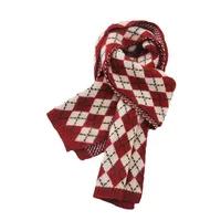 Christmas New Year Series Scarf  New Fashion Warm Knitted Scarf Autumn And Winter Student Couple Gift Shawl main image 5
