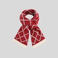 Christmas New Year Series Scarf  New Fashion Warm Knitted Scarf Autumn And Winter Student Couple Gift Shawl sku image 8