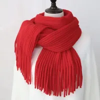 Christmas New Year Series Scarf  New Fashion Warm Knitted Scarf Autumn And Winter Student Couple Gift Shawl sku image 7