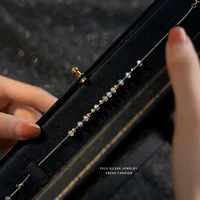 S925 Sterling Silver Irregular Colorful Ball Bracelet Female Simple And Fresh Cute Sweet Design Ins Style Bracelet main image 4