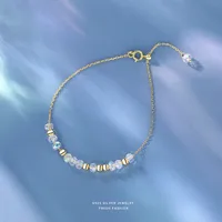S925 Sterling Silver Irregular Colorful Ball Bracelet Female Simple And Fresh Cute Sweet Design Ins Style Bracelet main image 5