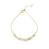 S925 Sterling Silver Irregular Colorful Ball Bracelet Female Simple And Fresh Cute Sweet Design Ins Style Bracelet sku image 1