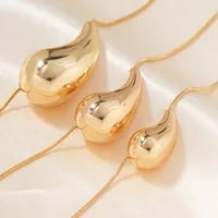 Modern Style Classic Style Water Droplets 304 Stainless Steel Plating K Gold Plated Women's Pendant Necklace main image 3