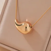 Modern Style Classic Style Water Droplets 304 Stainless Steel Plating K Gold Plated Women's Pendant Necklace main image 1