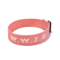 W.W.J.D. Letter Jacquard Printed Wrist Strap Bracelet Ribbon Unisex WWJD Bracelet Adjustable Bracelet sku image 11