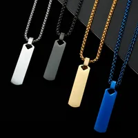 Simple Style Classic Style Geometric Titanium Steel Plating Unisex Pendant Necklace main image 4